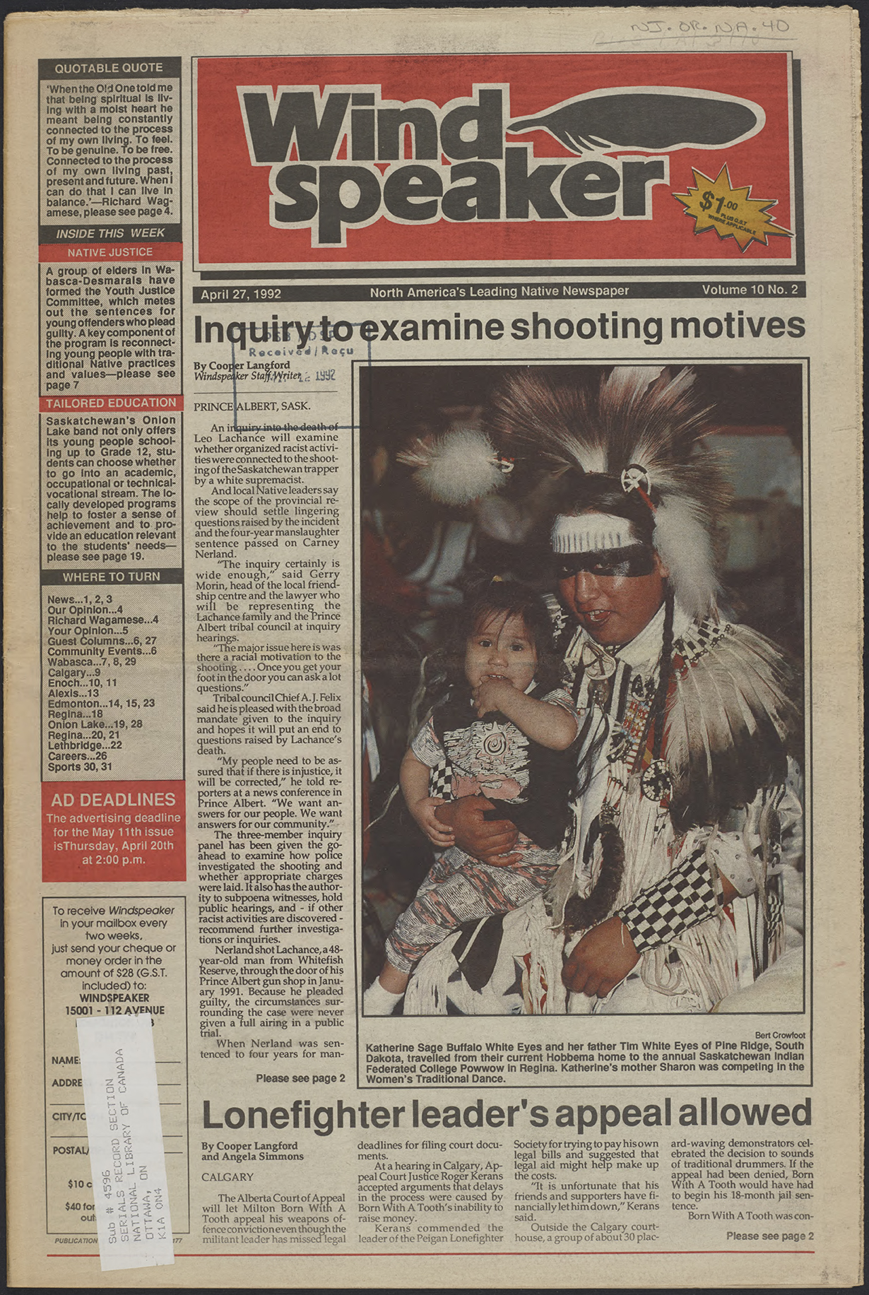 April 27, 1992