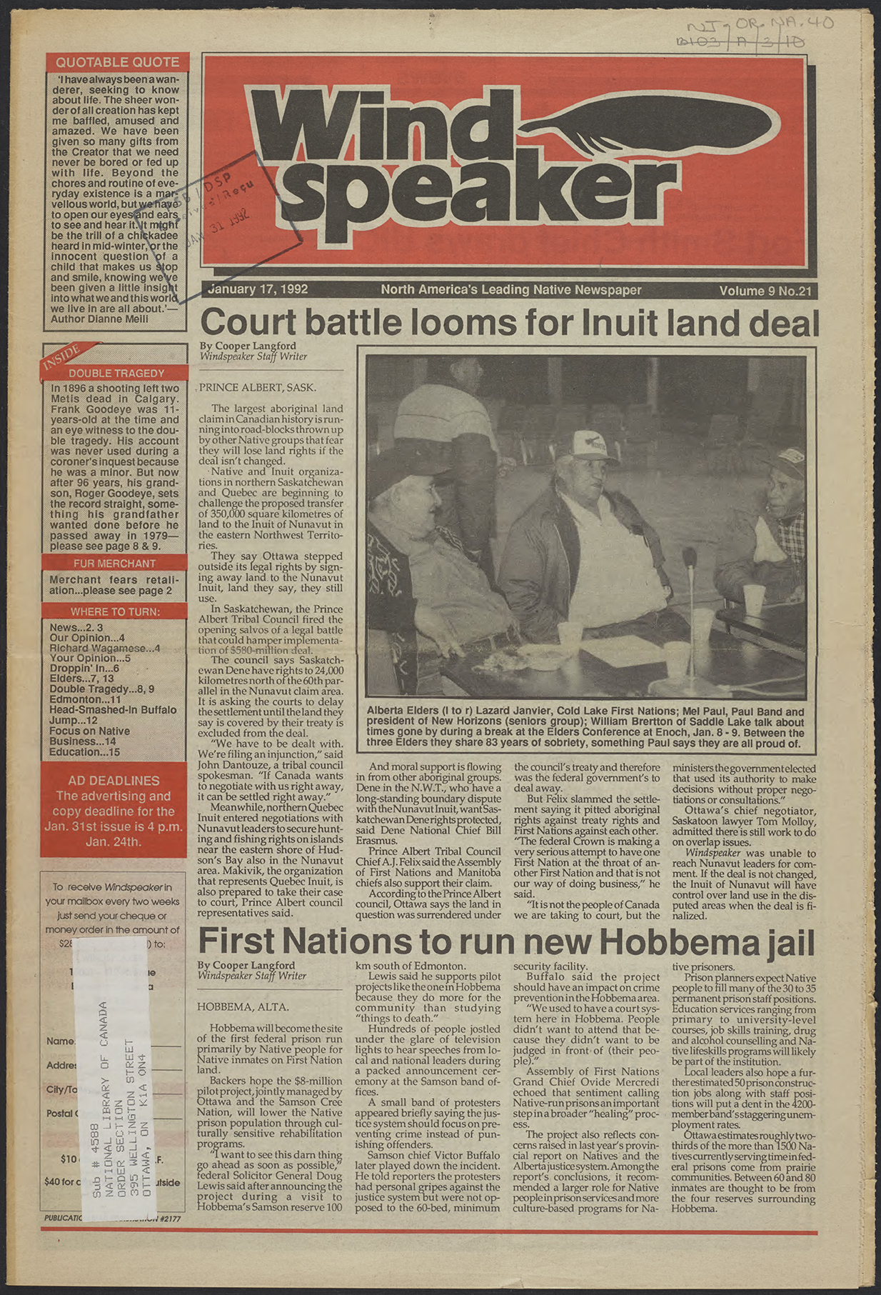 January 17, 1992