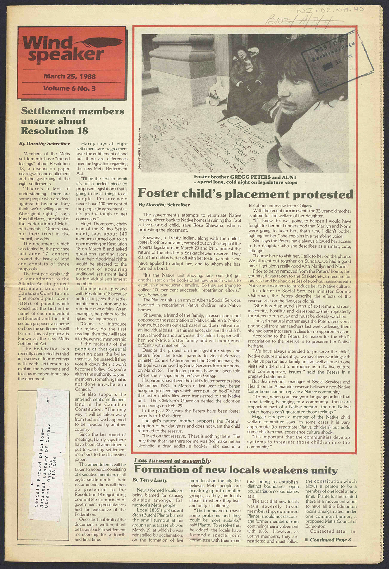 March 25, 1988