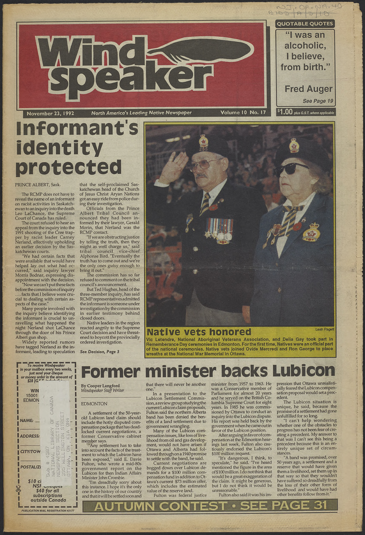 November 23, 1992