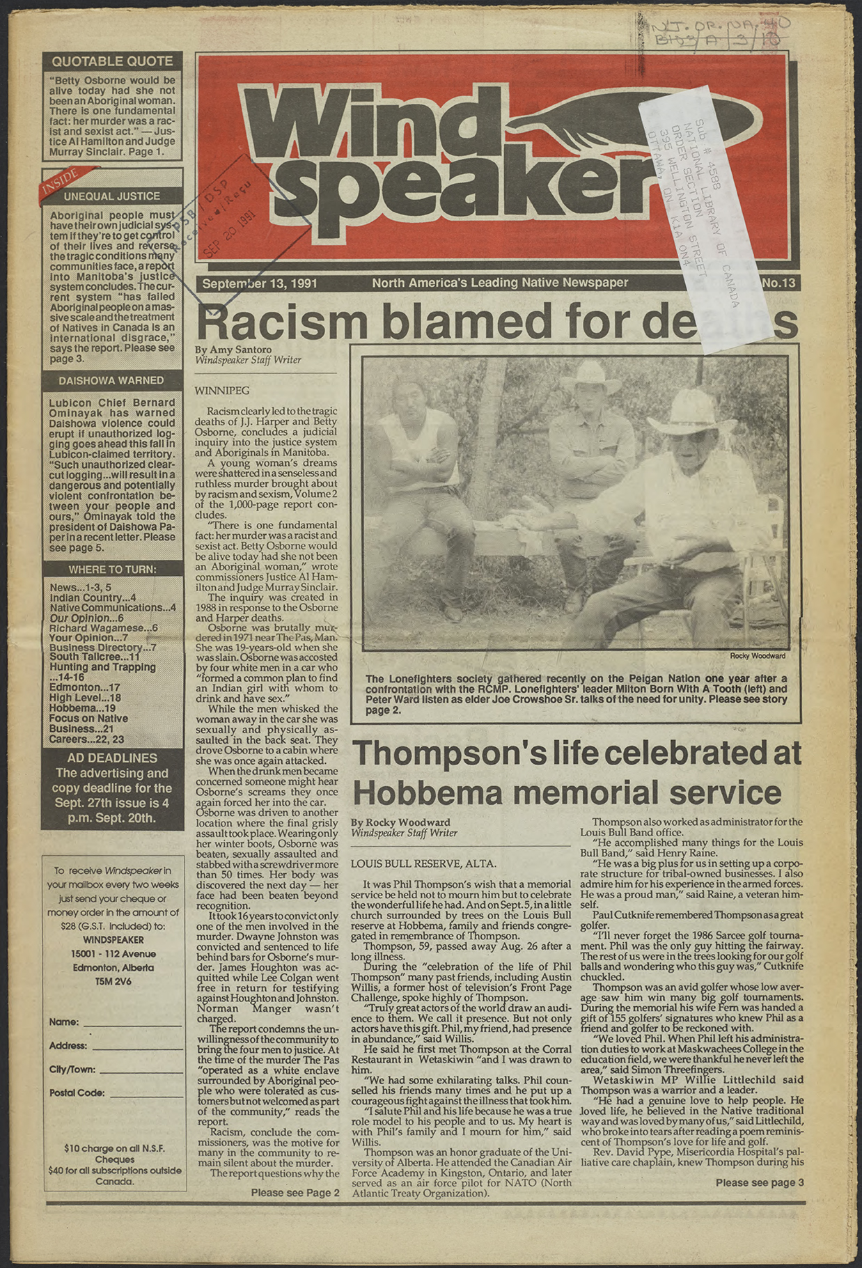 September 13, 1991