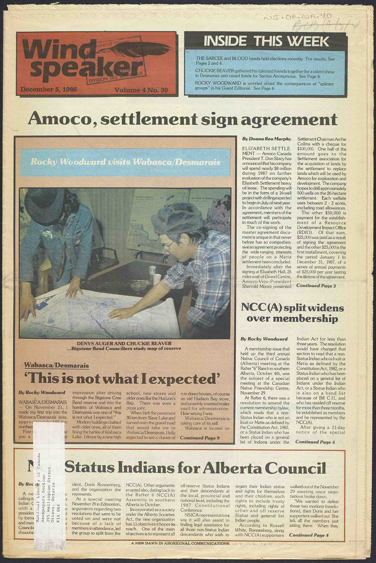 Windspeaker December 5, 1986