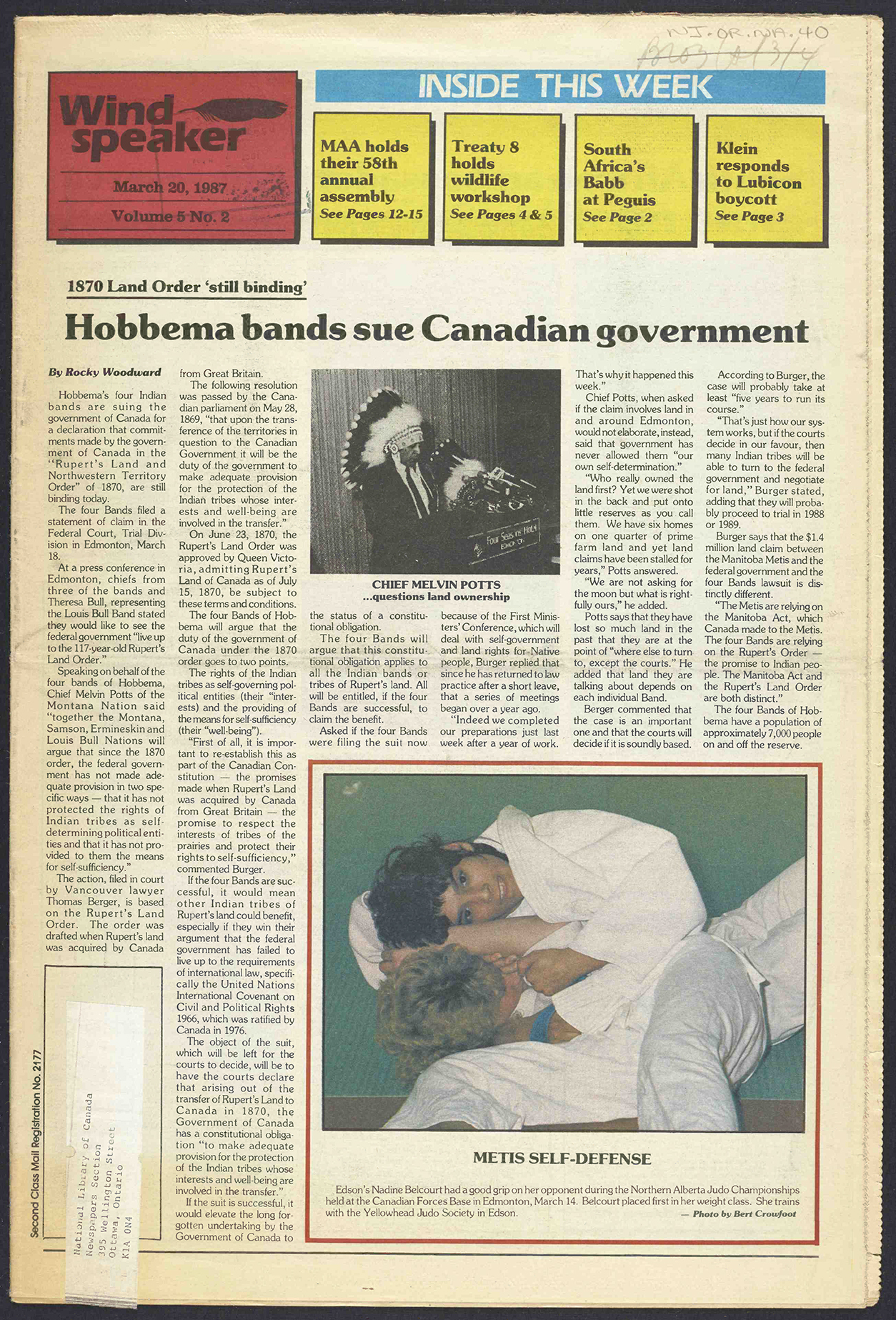 March 20, 1987