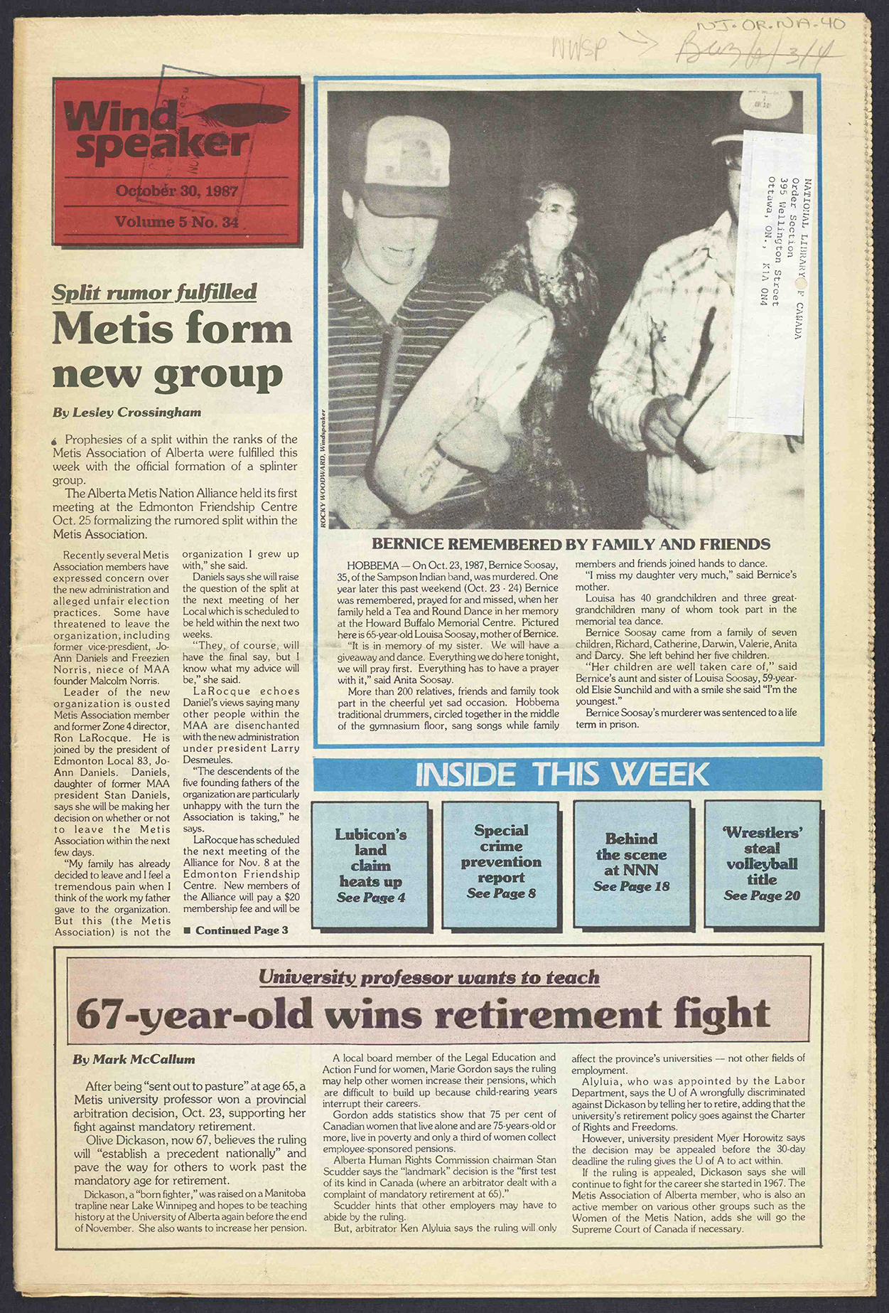 October 30, 1987