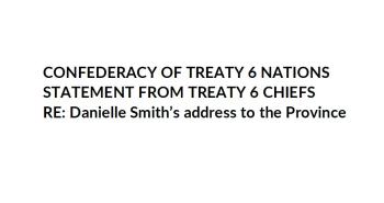 Treaty 6 statement