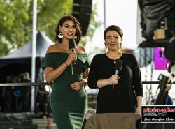 Hosts Ashley Callingbull and Natasha Kanapé Fontaine