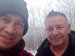 Rob Louie and Chief Ronald Mitsuing
