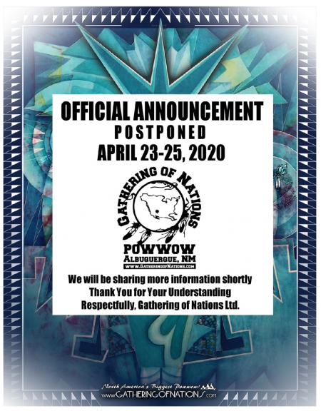 Gathering of Nations Postponed