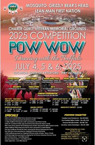 Mosquito, Grizzly Bear's Head, Lean Man First Nation Powwow